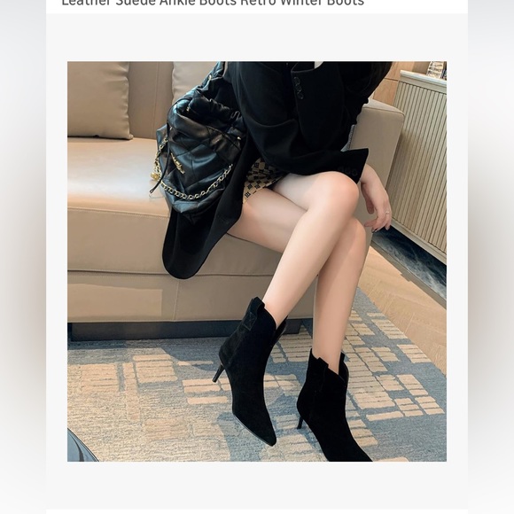 Shoes - Suede ankle boots